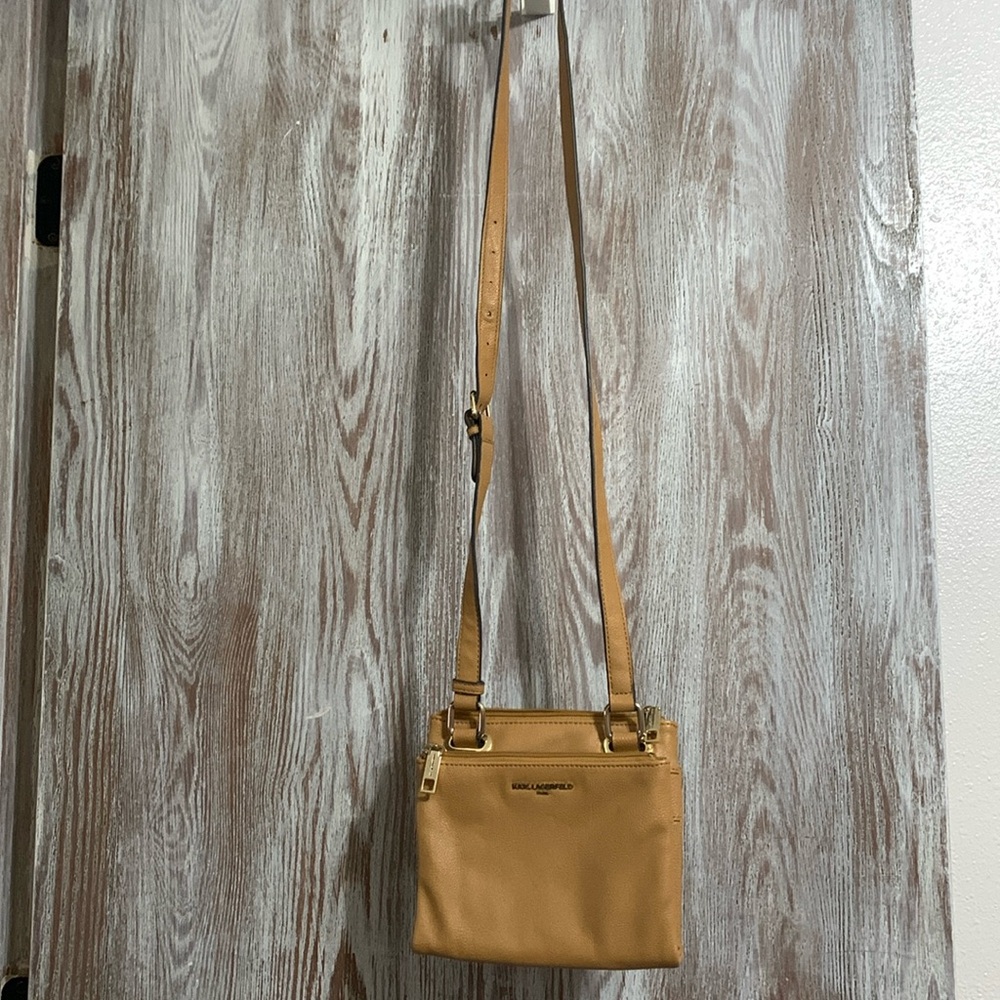 Karl Lagerfeld Tan Crossbody Bag